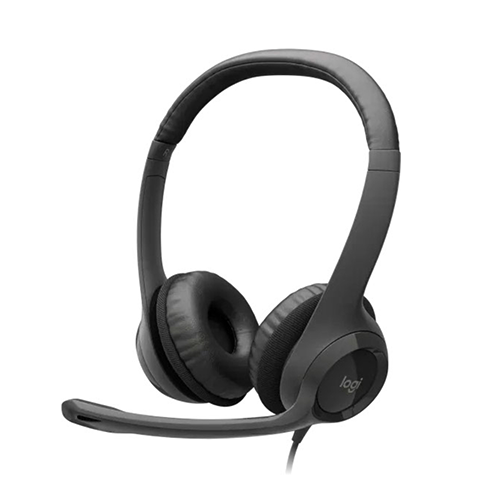 ყურსასმენი - Logiteh H390 Corded Black USB