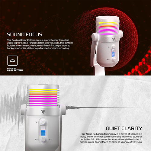 მიკროფონი - Fantech Eviosa Max MCX03 Condenser White