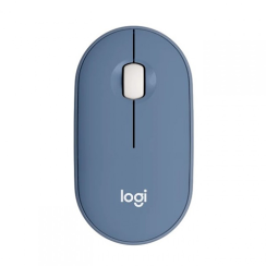 უკაბელო Bluetooth მაუსი - Logitech M350 Pebble Blueberry WL BT