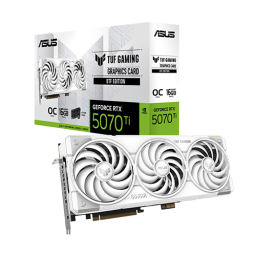 ვიდეობარათი - Asus Tuf Gaming RTX 5070 Ti 16 GB Oc BTF White
