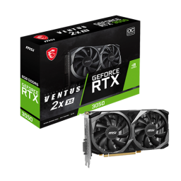 ვიდეობარათი - Msi Ventus 2X XS RTX 3050 8 GB Black Oc