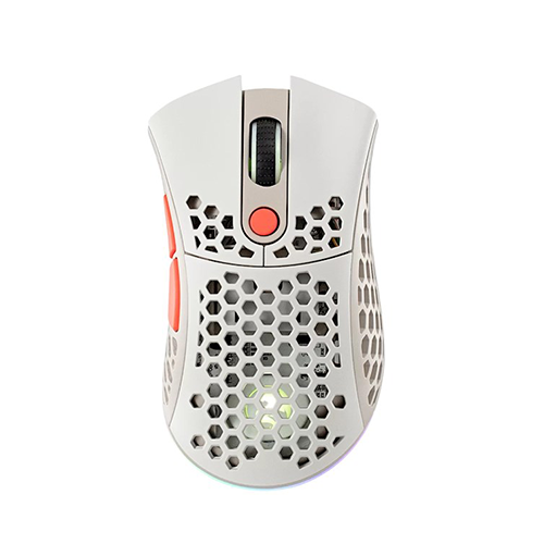უკაბელო ტენვადი მაუსი - 2E Gaming Hyper Speed Lite RGB Retro White Rechargable WL