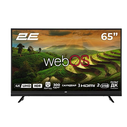 ტელევიზორი - 2E 65 Inch Smart Black 4K