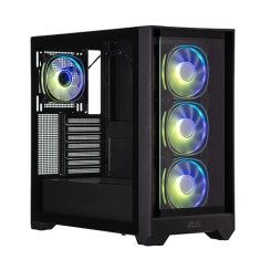 ქეისი + პულტი - 2E Gaming Dominator Pro G2320B Black - 4x120 Fan ARGB