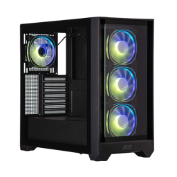 ქეისი + პულტი - 2E Gaming Dominator Pro G2320B Black - 4x120 Fan ARGB