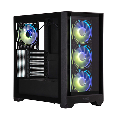 ქეისი + პულტი - 2E Gaming Dominator Pro G2320B Black - 4x120 Fan ARGB