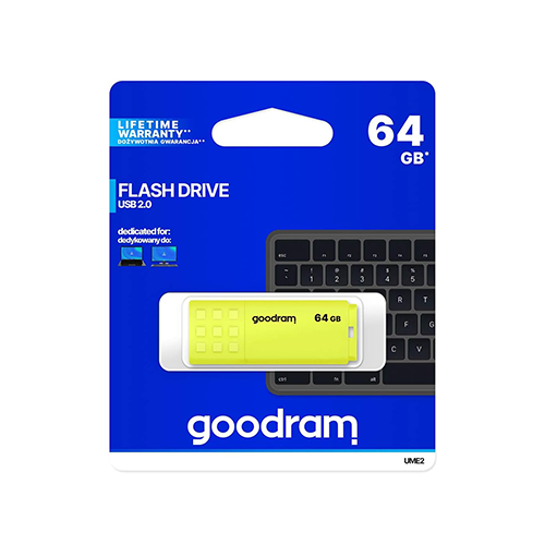 ფლეშ მეხსიერება - Goodram UME2-0640Y0R11 64 GB USB 2.0 Yellow