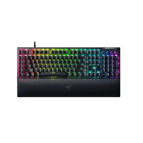 მექანიკური კლავიატურა - Razer BlackWidow V4 RGB Yellow Switch EN Black