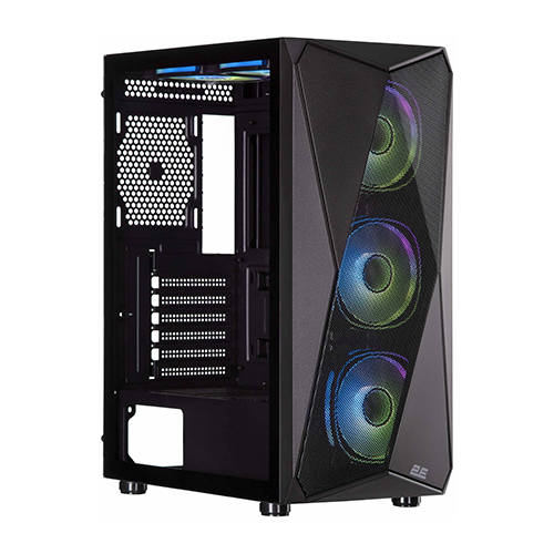 ქეისი - 2E Gaming Aruba G3313B Black - 5x120 Fan ARGB