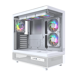 ქეისი - Fantech Lumina CG86 - 6x120 Fan ARGB White