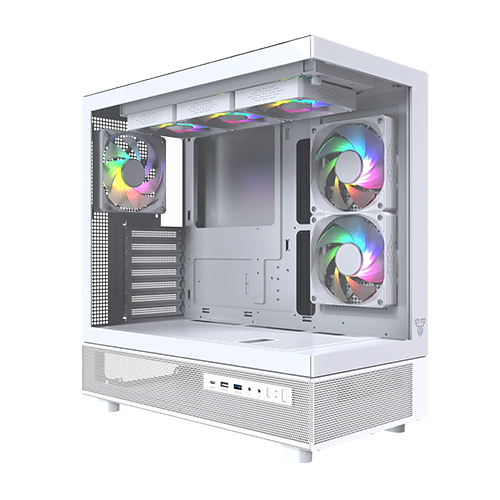 ქეისი - Fantech Lumina CG86 - 6x120 Fan ARGB White