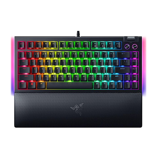 მექანიკური კლავიატურა - Razer BlackWidow V4 RGB Green Switch EN Black