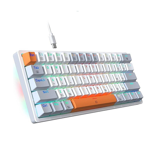 მექანიკური კლავიატურა - Redragon K642WGO RGB Akali Red Switch White