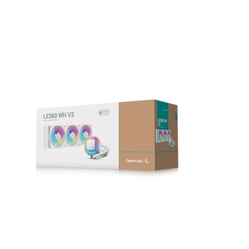 პროცესორის წყლის გაგრილება - Deep Cool LE360 V2 360 mm ARGB White
