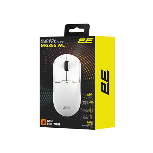 უკაბელო მაუსი - 2E Gaming MG355 RGB White WL
