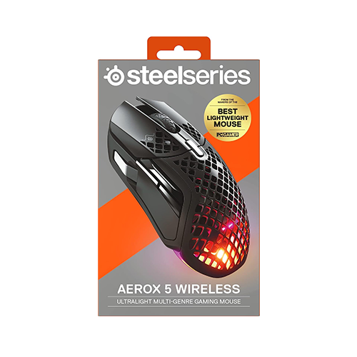 უკაბელო ტენვადი Bluetooth მაუსი - SteelSeries Mouse Aerox 5 Rechargeable WL BT