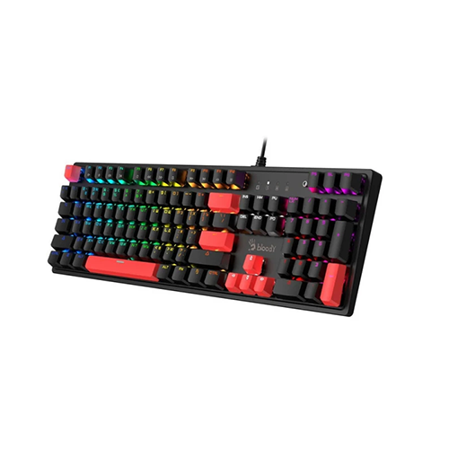 მექანიკური კლავიატურა - A4Tech Bloody S510R RGB Black Red Switch