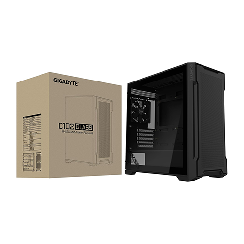 ქეისი - Gigabyte C102G Black - 2x120 Fan