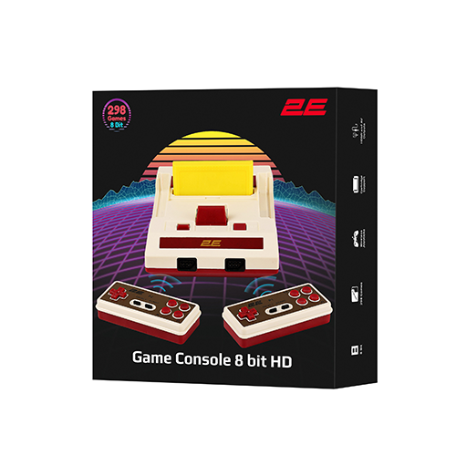 კონსოლი - 2E Game Console, 8 Bit Wireless Gamepad HDMI 298 Games