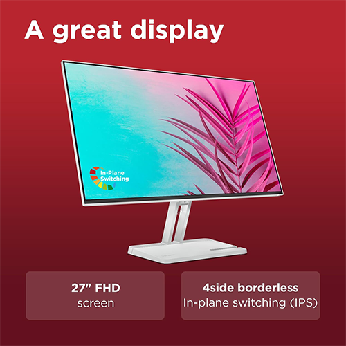 მონიტორი - Lenovo  L27i-4B - 27 Inch / FHD / IPS / 100 Hz / 4 Ms