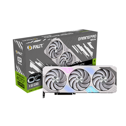 ვიდეობარათი - Palit RTX 4070 Ti 16 GB Gaming Pro Super Oc White