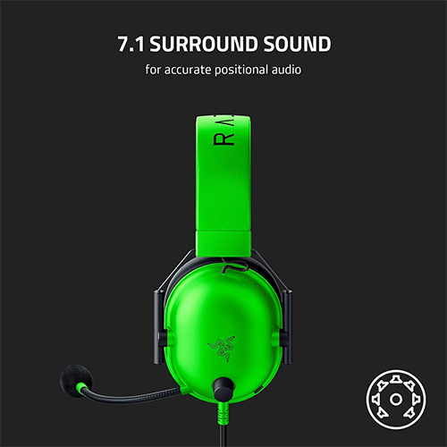 ყურსასმენი - Razer Blackshark V2 X 3.5mm Green