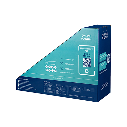 პროცესორის წყლის გაგრილება - Arctic Liquid Freezer II 420 mm