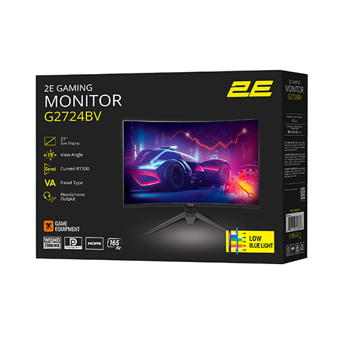 რკალური მონიტორი - 2E G2725BV - 27 Inch / 2K / VA / 180 Hz / 1 Ms