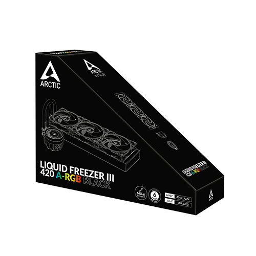 პროცესორის წყლის გაგრილება - Arctic Liquid Freezer III 420 mm ARGB Black