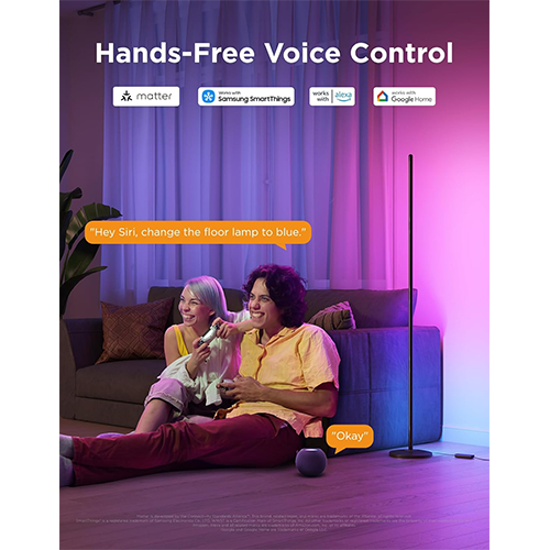 Govee H8076 Govee Floor Lamp lite 1000 Lm RGB WW+RGBIC+WW WL-FI/Bluetooth