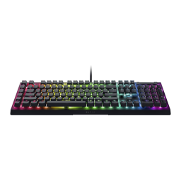 მექანიკური კლავიატურა - Razer BlackWidow V4 X RGB Yellow Switch EN Black
