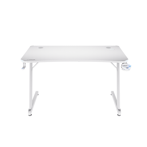 კომპიუტერის მაგიდა - Trust GXT 709W Luminus RGB Desk White