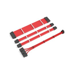 კვების ბლოკის და ვიდეო ბარათის კაბელები - Redragon GCP07 16AWG Red