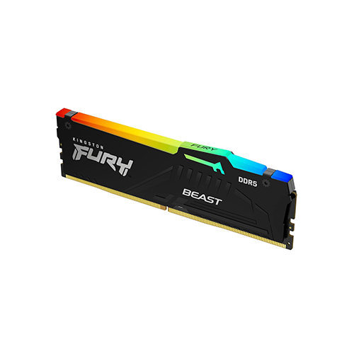 ოპერატიული - DDR5 16 GB 6800 Mhz Kingston Fury Beast RGB Black XMP/Expo