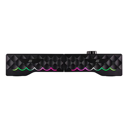 უკაბელო Bluetooth დინამიკი - 2E PCS232 RGB Soundbar 2.0 USB BT Black