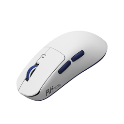 უკაბელო ტენვადი Bluetooth მაუსი - Royal Kludge RK M30 White-Blue Rechargeable WL BT