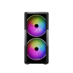 ქეისი - 2E Gaming Contego Neo GW05 Black - 2x200 Fan ARGB + 3x120 Fan ARGB