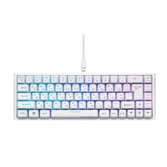 უკაბელო ტენვადი კლავიატურა - 2E Gaming KG360 RGB Rechargable White WL
