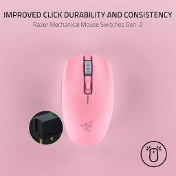 უკაბელო Bluetooth მაუსი - Razer Orochi V2 Quartz WL BT