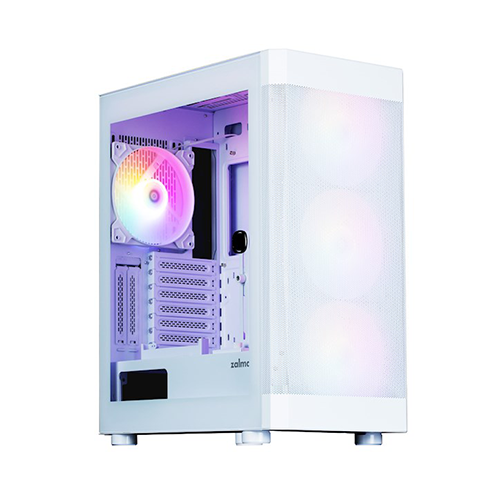 ქეისი - Zalman I4 TG White - 4x120 Fan RGB