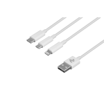 მობილურის კაბელი - 2E CCMTLAB-WT 1.2მ White