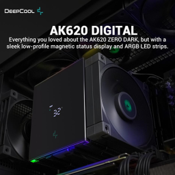 პროცესორის გაგრილება - Deep Cool AK620 Digital Black