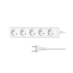 5 პორტიანი დამაგრძელებელი - 2E 5 X Chuko White CEE7 3მ
