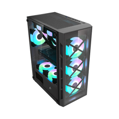 ქეისი - 1ST Player Firebase XP-G - 4x120 Fan RGB