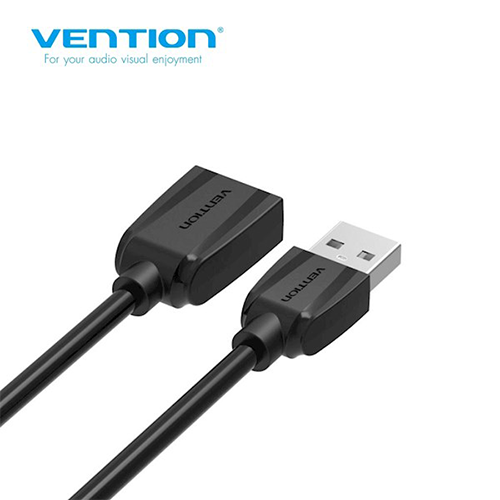 USB დამაგრძელებელი - Vention USB 2.0 A Male To A Female Extension Cable Black 3მ