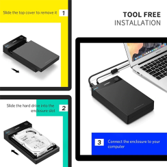 გარე ვინჩესტერის ქეისი - Ugreen US222 USB 3.0 To 3.5 Inch