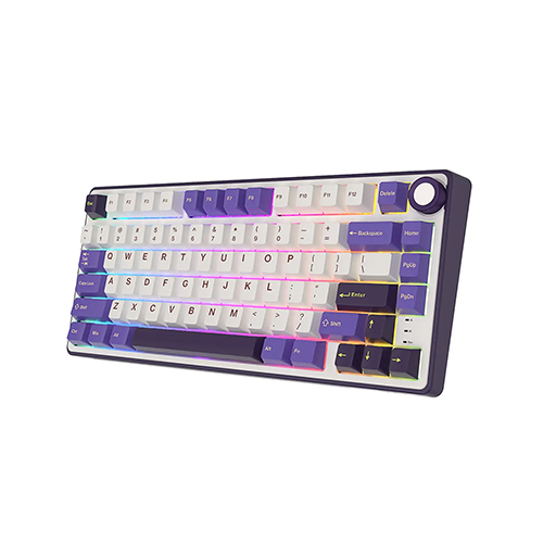 მექანიკური კლავიატურა - Royal Kludge RK R75 K Silver Switch Blackberry