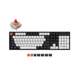 მექანიკური კლავიატურა - Keychron C2 Gateron G Pro Red Switch RGB Black