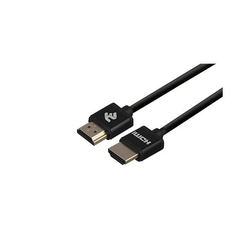 HDMI კაბელი - 2E Slim High Speed Aluminum Black 2 მ