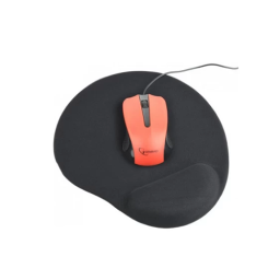 მაუსპადი - Gembird MP-GEL-BK Gel Mouse Pad with Wrist Support Black - 24x22 სმ